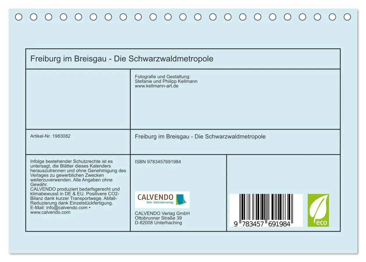 Bild: 9783457691984 | Freiburg im Breisgau - Die Schwarzwaldmetropole (Tischkalender 2026...