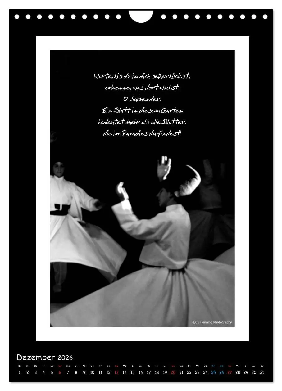Bild: 9783516471984 | Mevlana's tanzende Derwische und seine Weisheiten (Wandkalender...