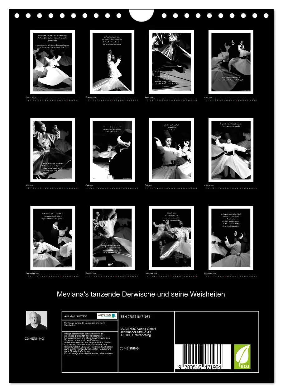 Bild: 9783516471984 | Mevlana's tanzende Derwische und seine Weisheiten (Wandkalender...