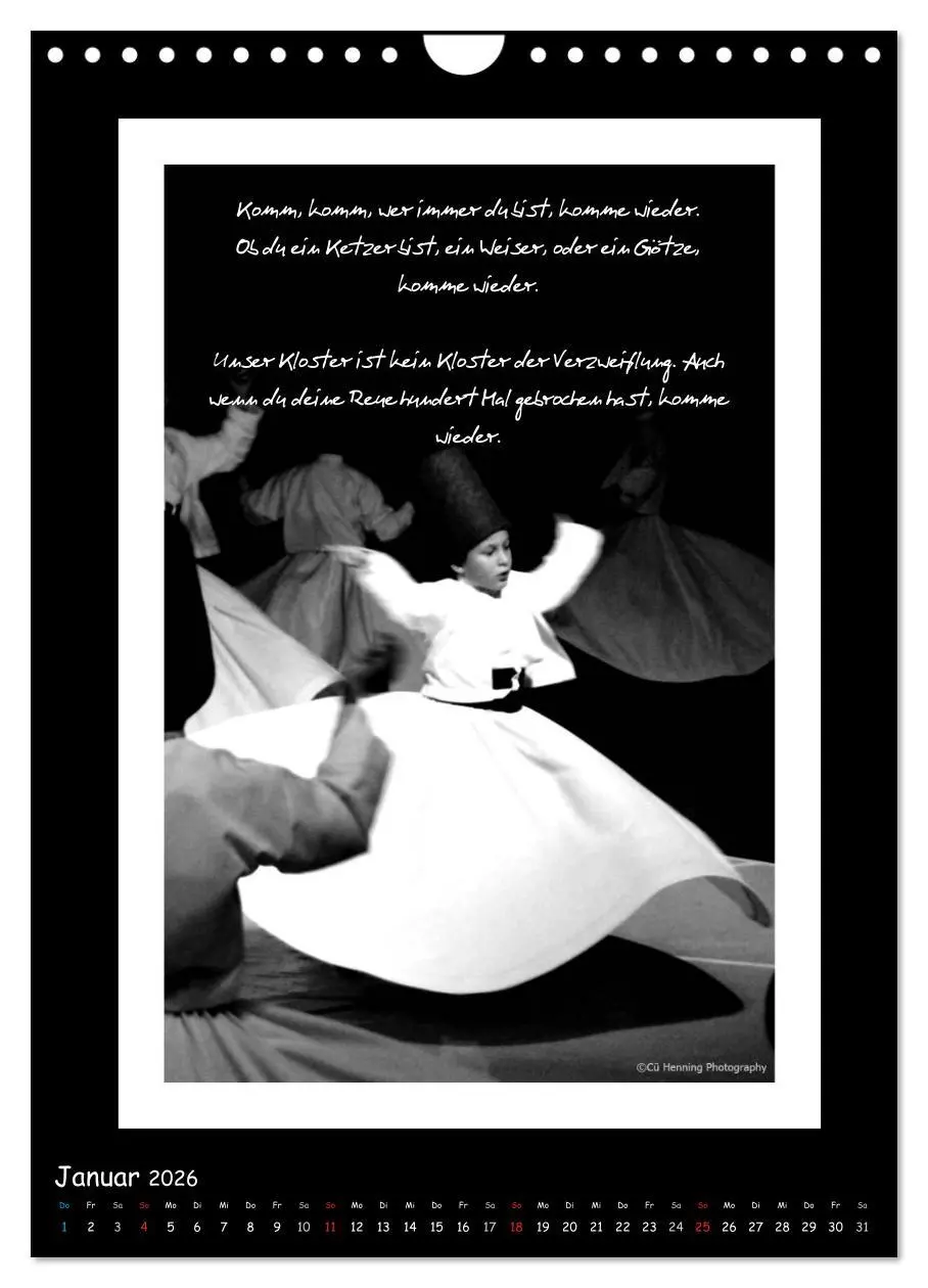 Bild: 9783516471984 | Mevlana's tanzende Derwische und seine Weisheiten (Wandkalender...
