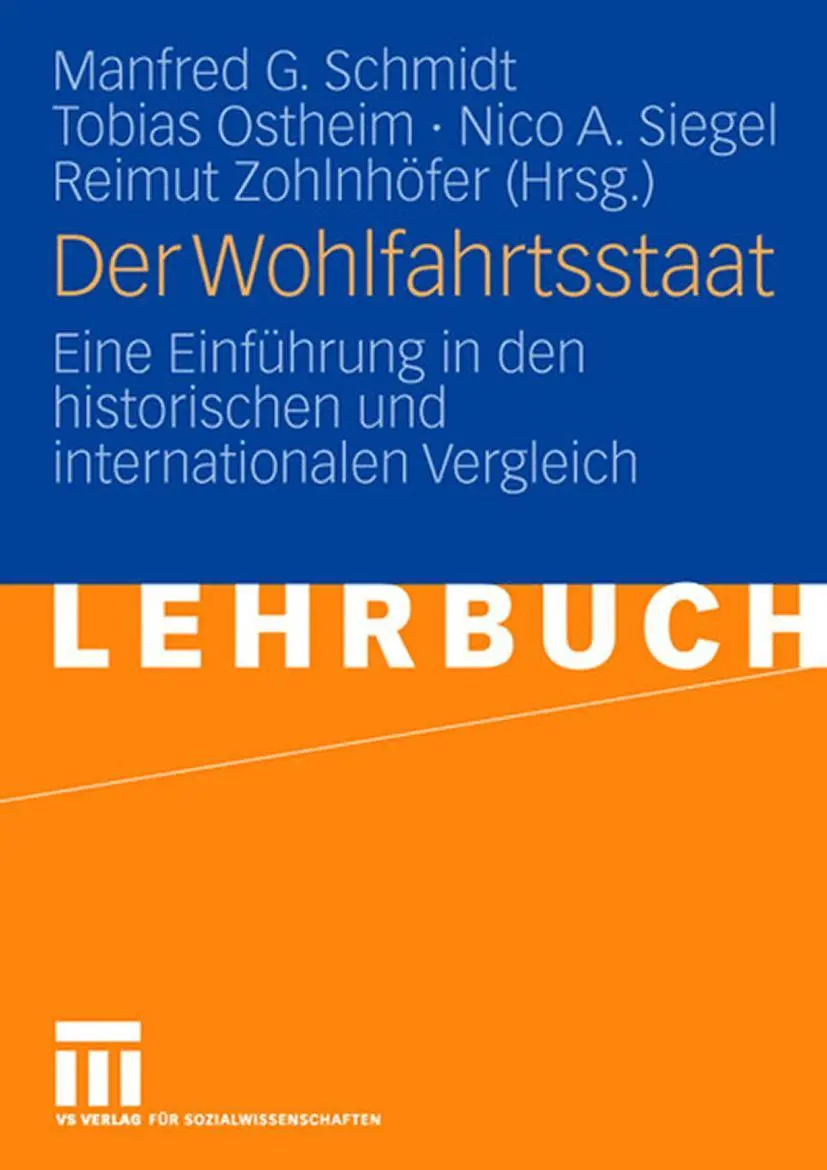 Cover: 9783531151984 | Der Wohlfahrtsstaat | Manfred G. Schmidt (u. a.) | Taschenbuch | 2007