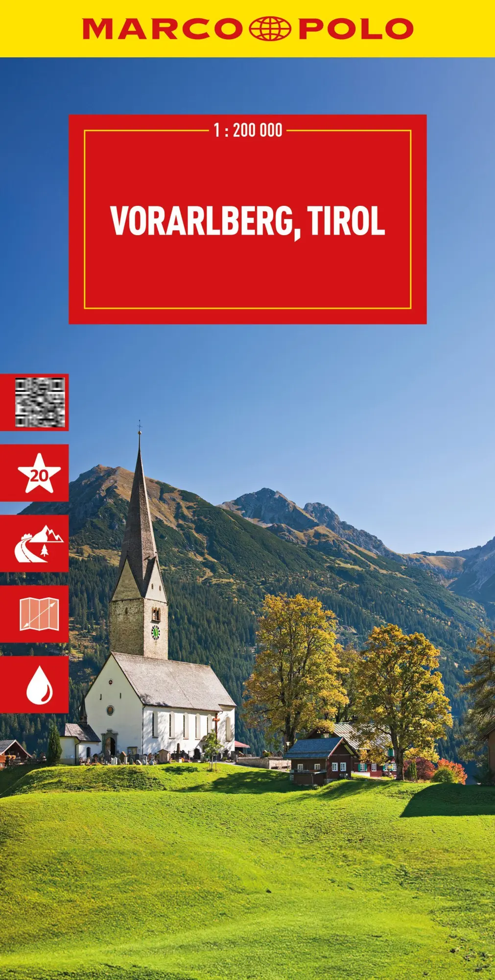 Cover: 9783575021984 | MARCO POLO Reisekarte Österreich 03 Vorarlberg, Tirol 1:200.000 | 2025