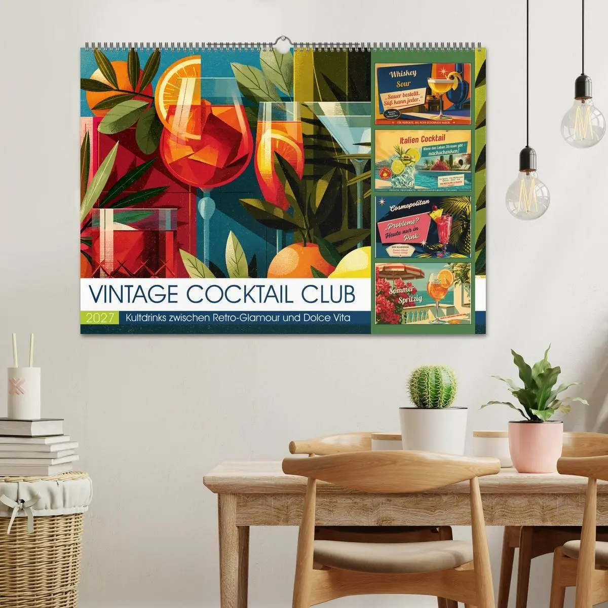 Bild: 9783594381984 | Vintage Cocktail Club (Wandkalender 2027 DIN A2 quer), CALVENDO...