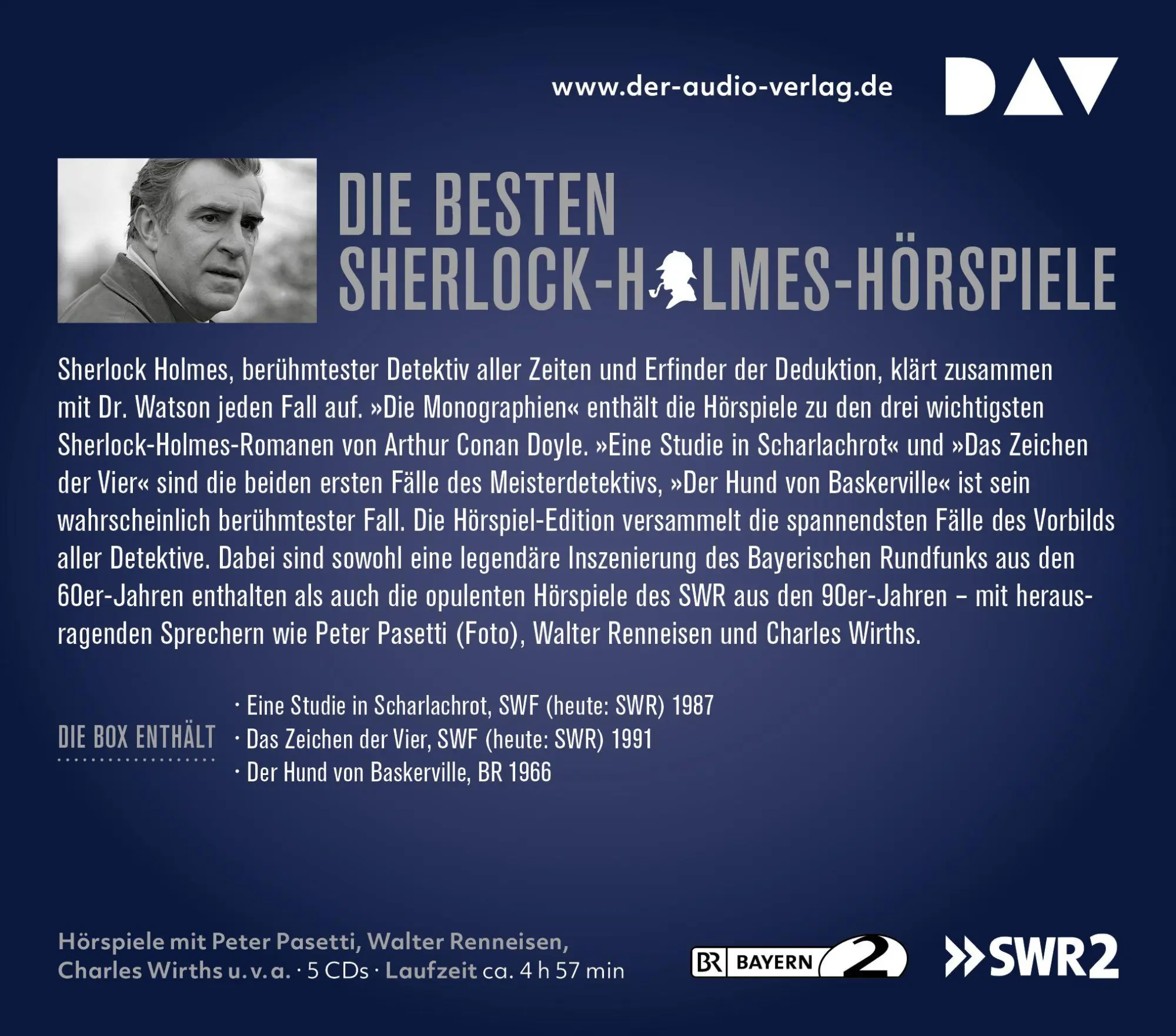 Rückseite: 9783742401984 | Sherlock Holmes 1 - Die Monographien | Arthur Conan Doyle | Audio-CD