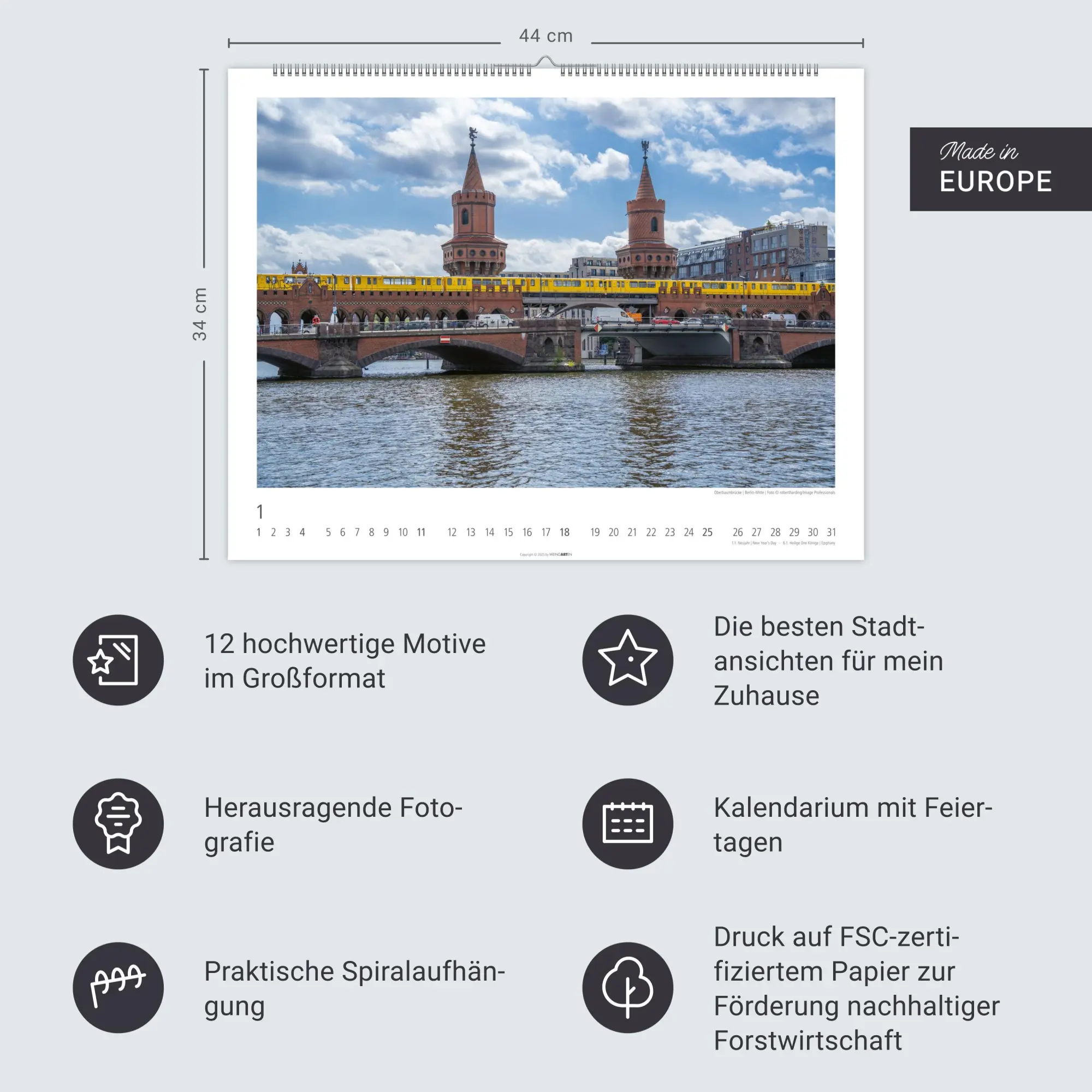 Bild: 9783839901984 | Berlin Kalender 2026 | Kalender | Spiralbindung | 14 S. | Deutsch