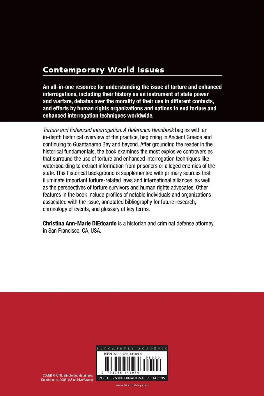 Rückseite: 9798765141984 | Torture and Enhanced Interrogation | A Reference Handbook | Diedoardo