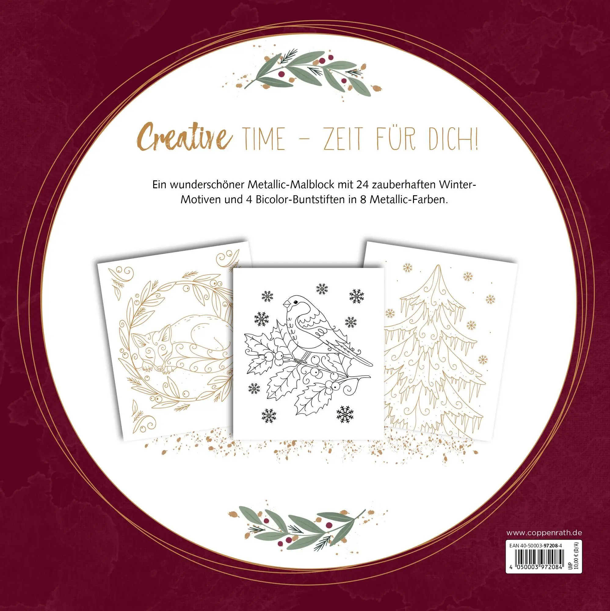 Rückseite: 4050003972084 | Metallic-Malen Magic Winter | Susanna Hatkemper | Buch | 48 S. | 2026