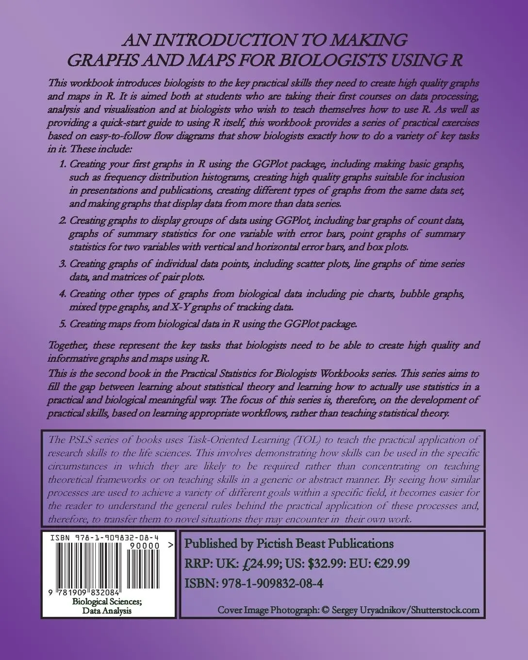 Rückseite: 9781909832084 | An Introduction to Making Graphs and Maps for Biologists using R