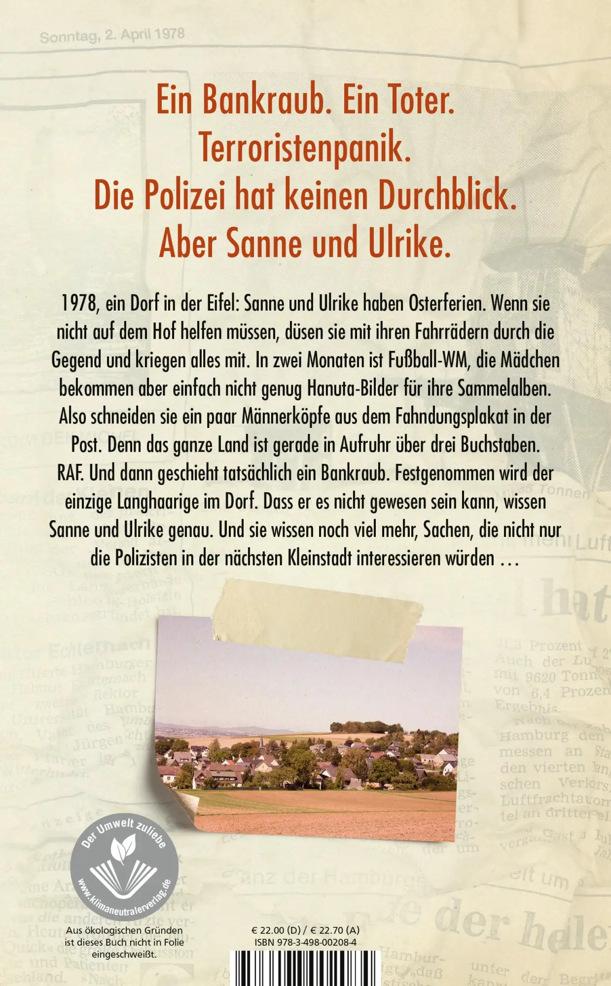 Rückseite: 9783498002084 | Der Hochsitz | Roman | Max Annas | Buch | 272 S. | Deutsch | 2021