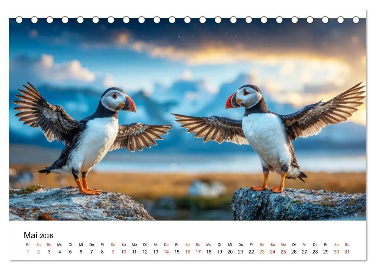 Bild: 9783516672084 | Papageitaucher - Freche Komiker auf Fels und Welle (Tischkalender...