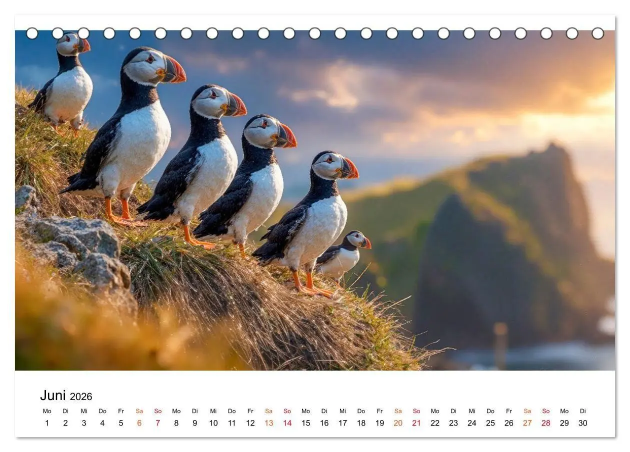 Bild: 9783516672084 | Papageitaucher - Freche Komiker auf Fels und Welle (Tischkalender...