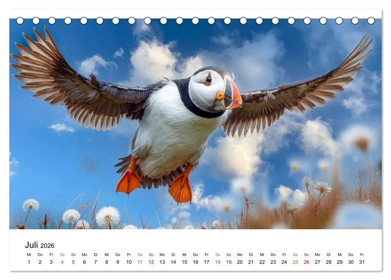 Bild: 9783516672084 | Papageitaucher - Freche Komiker auf Fels und Welle (Tischkalender...