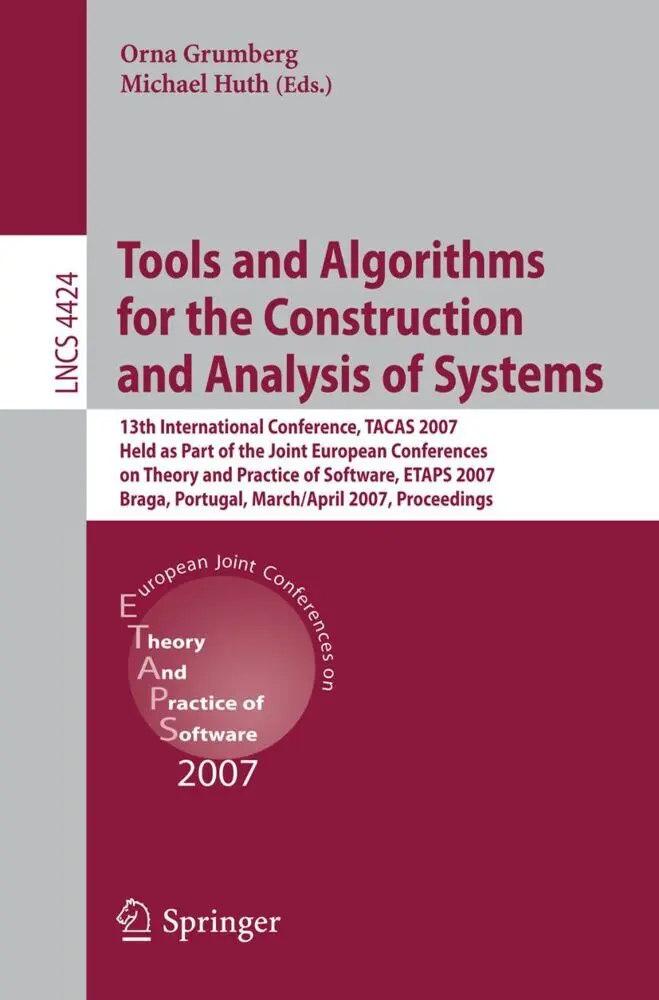 Cover: 9783540712084 | Tools and Algorithms for the Construction and Analysis of Systems