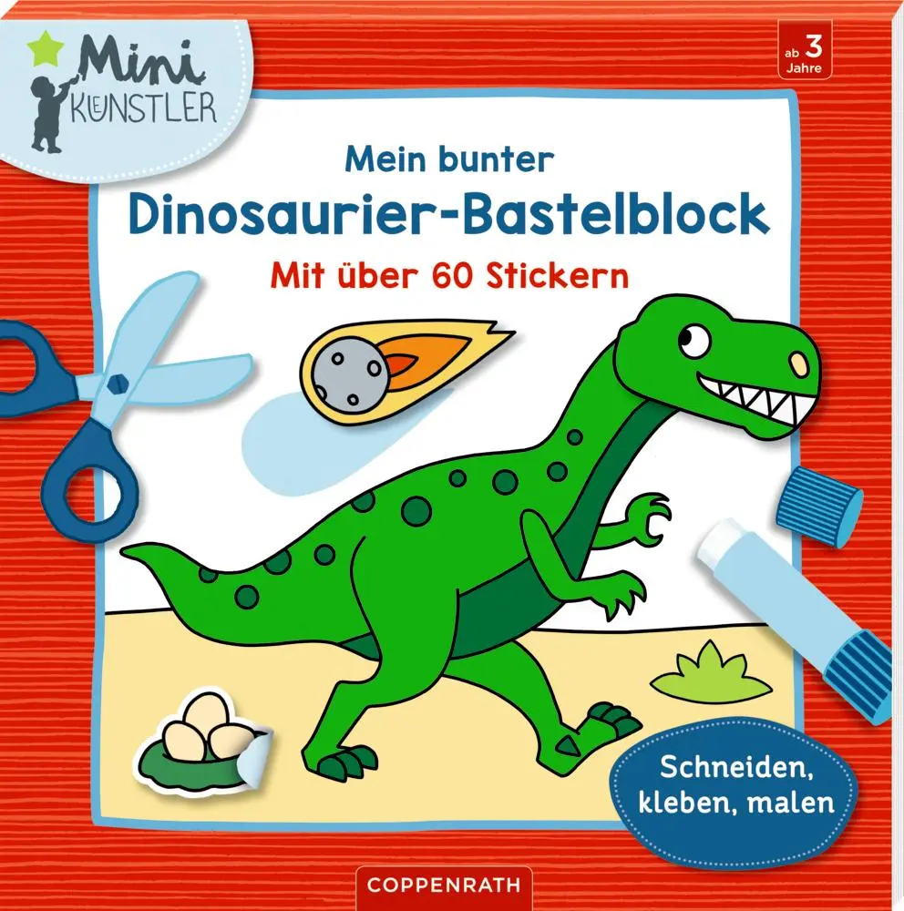 Cover: 9783649642084 | Mein bunter Dinosaurier-Bastelblock | Kristin Labuch | Taschenbuch