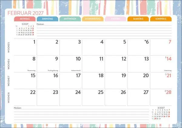 Bild: 9783819302084 | Mein Monatsplaner 2027 | Verlag Korsch | Kalender | 12 S. | Deutsch