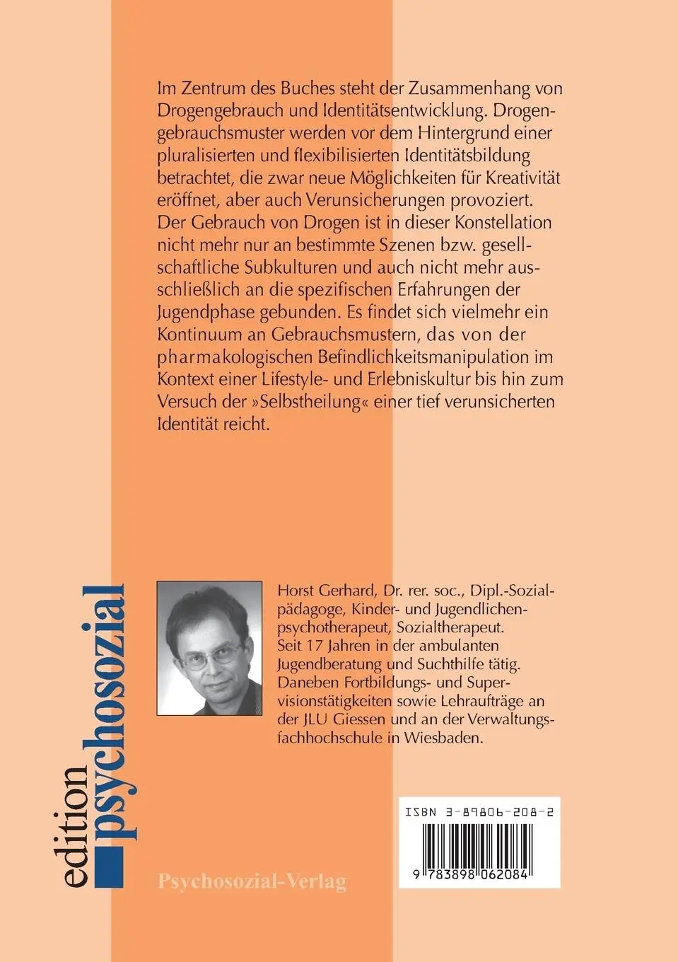 Rückseite: 9783898062084 | Zwischen Lifestyle und Sucht | Horst Gerhard | Taschenbuch | 261 S.