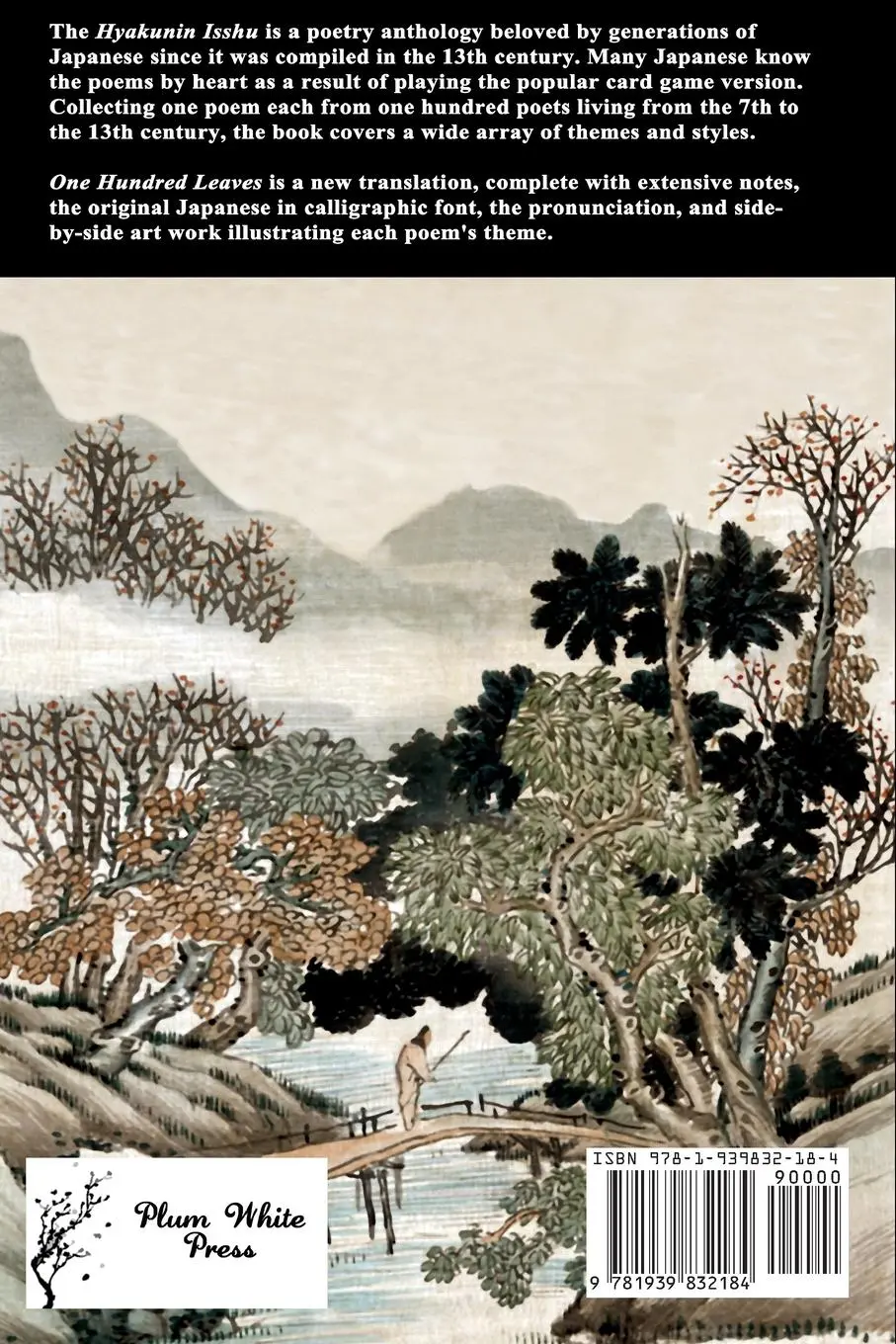 Rückseite: 9781939832184 | One Hundred Leaves | A new annotated translation of the Hyakunin Isshu
