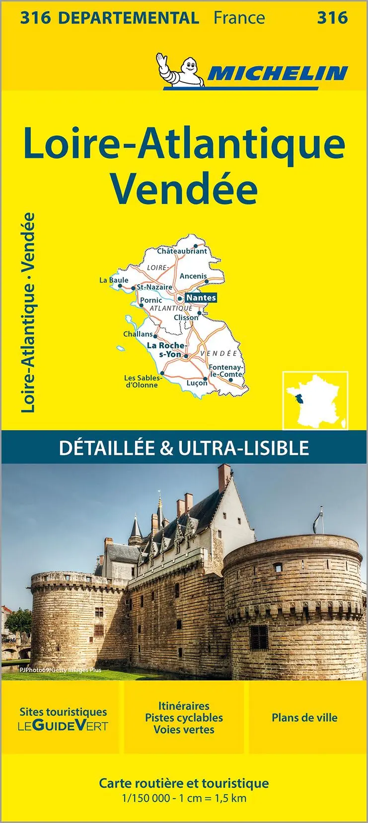 Cover: 9782067202184 | Michelin Loire-Atlantique Vendée | (Land-)Karte | Gefalzt | Englisch
