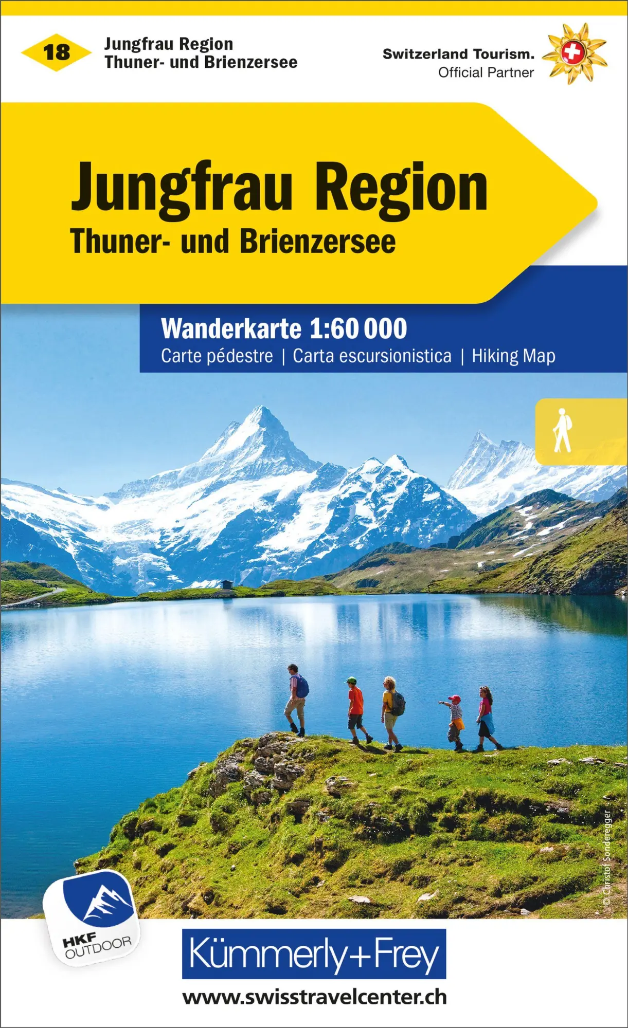 Cover: 9783259022184 | KuF Schweiz Wanderkarte 18 Jungfrau Region 1 : 60 000 | (Land-)Karte