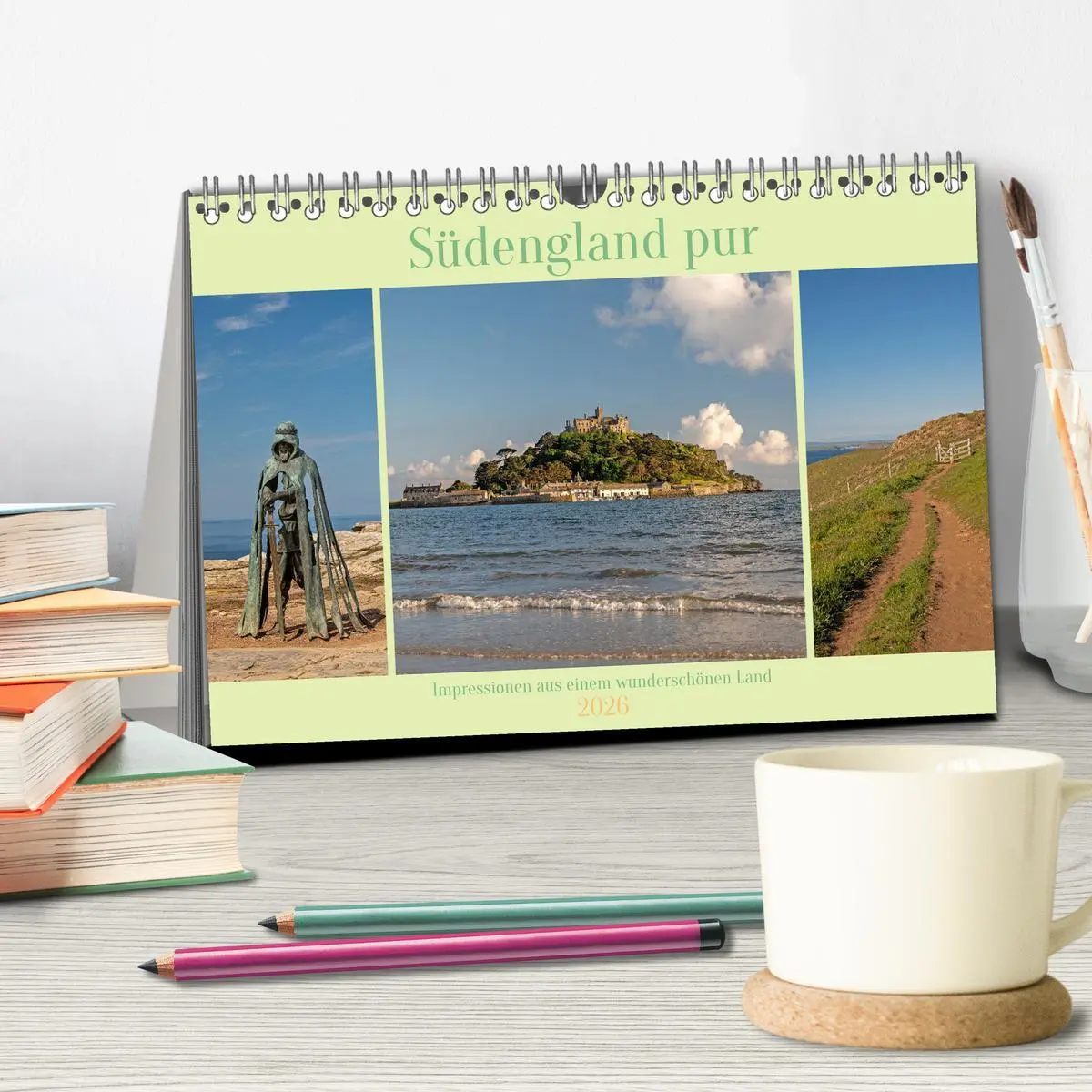 Bild: 9783457572184 | Südengland pur (Tischkalender 2026 DIN A5 quer), CALVENDO...
