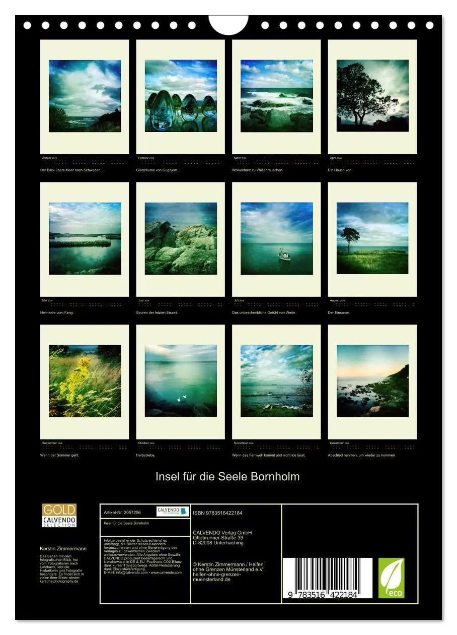 Bild: 9783516422184 | Insel für die Seele Bornholm (Wandkalender 2026 DIN A4 hoch),...