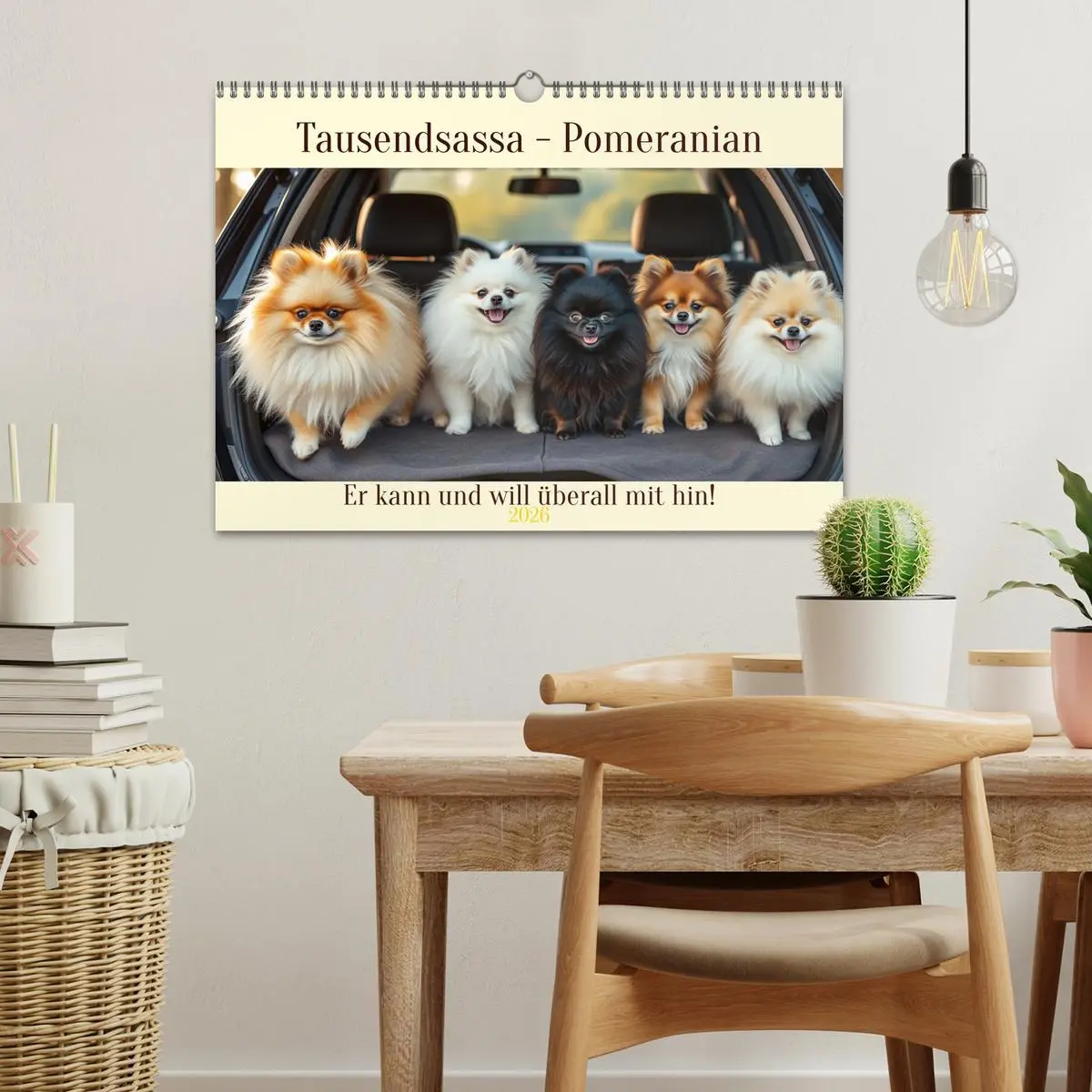Bild: 9783516592184 | Tausendsassa - Pomeranian (Wandkalender 2026 DIN A3 quer), CALVENDO...