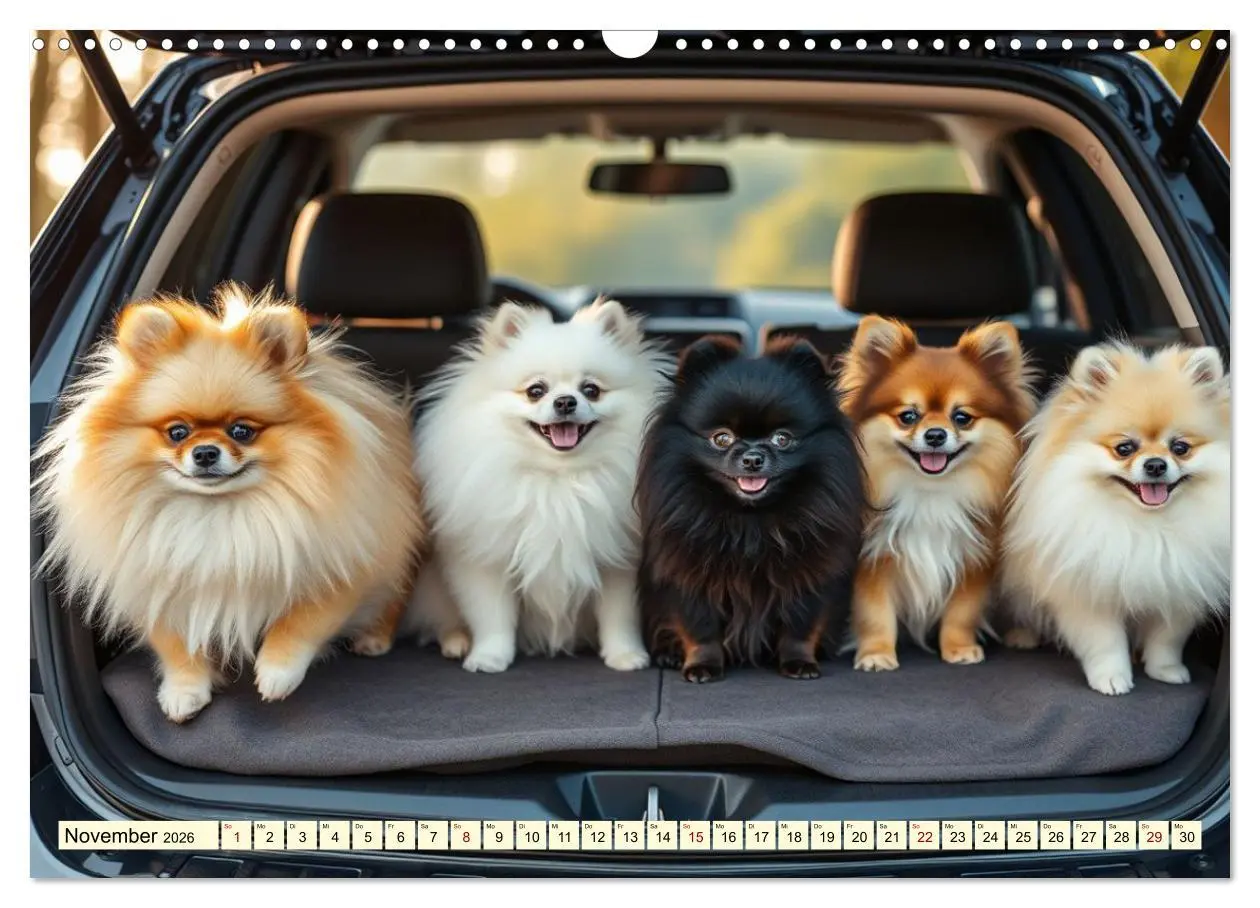 Bild: 9783516592184 | Tausendsassa - Pomeranian (Wandkalender 2026 DIN A3 quer), CALVENDO...