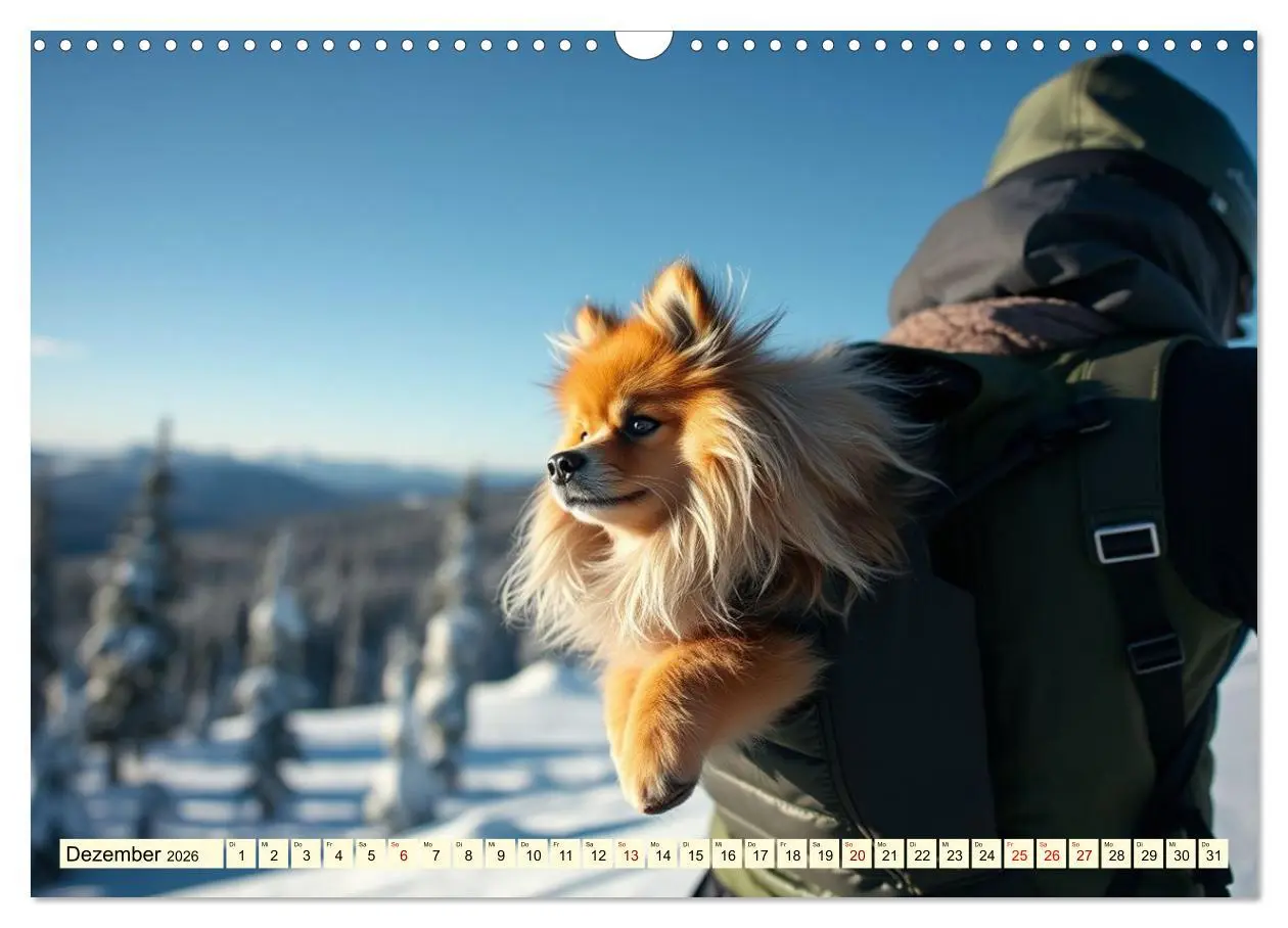 Bild: 9783516592184 | Tausendsassa - Pomeranian (Wandkalender 2026 DIN A3 quer), CALVENDO...