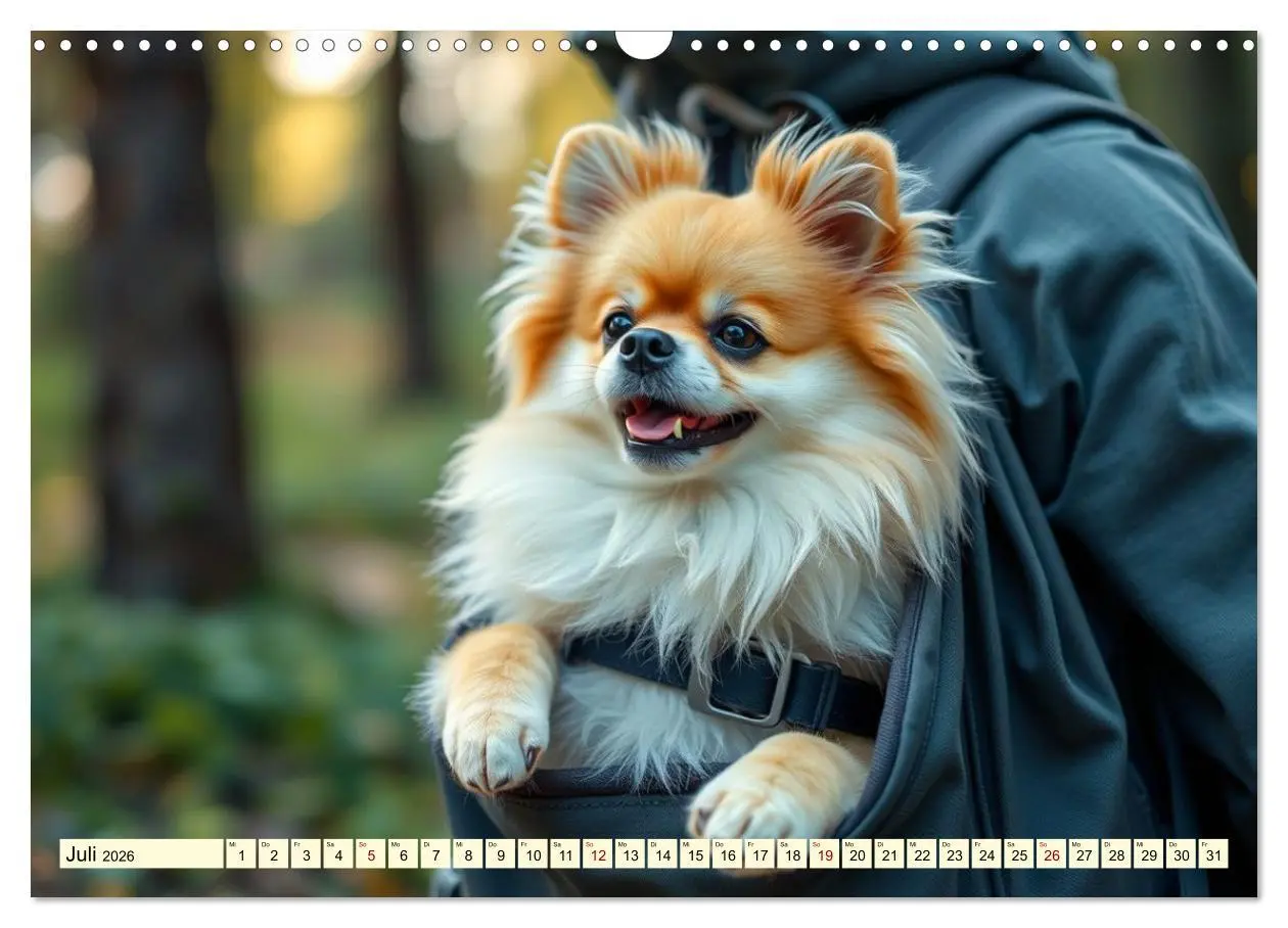 Bild: 9783516592184 | Tausendsassa - Pomeranian (Wandkalender 2026 DIN A3 quer), CALVENDO...