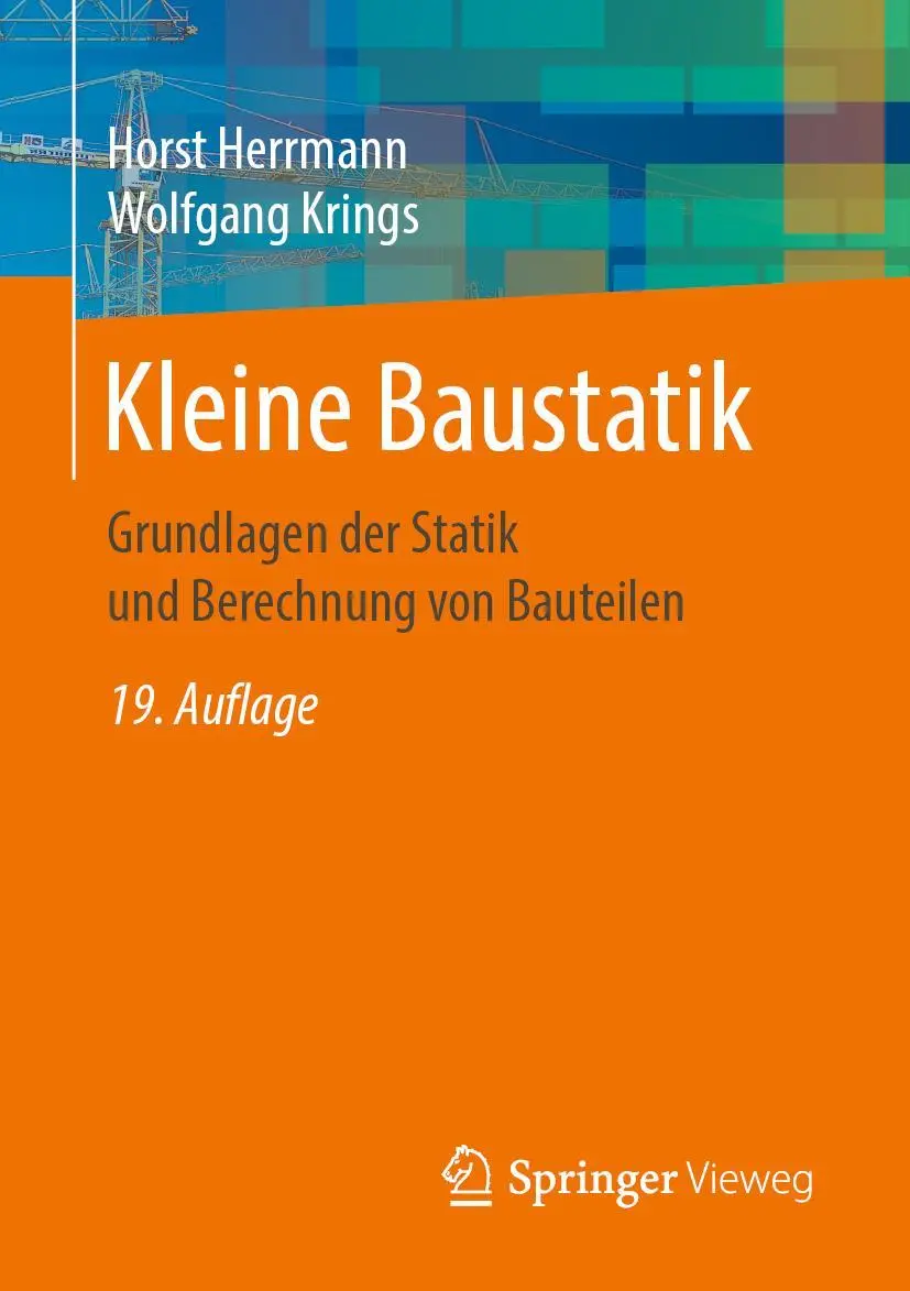Cover: 9783658302184 | Kleine Baustatik | Grundlagen der Statik und Berechnung von Bauteilen