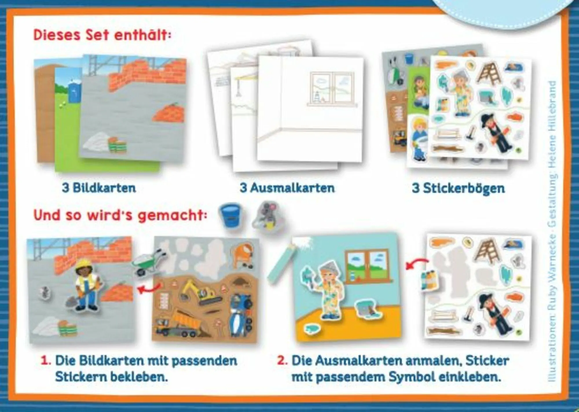 Bild: 4050003952284 | Meine Mini-Stickerwelt - Baustelle | Mit über 40 Stickern | Warnecke