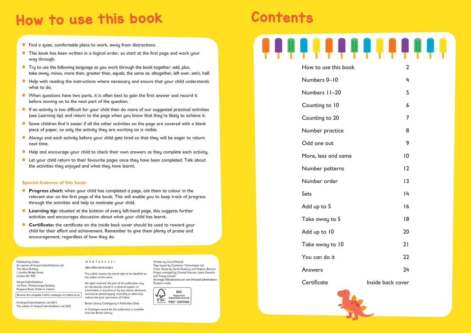 Bild: 9780008152284 | Counting Workbook Ages 3-5 | Ideal for Home Learning | Learning | Buch