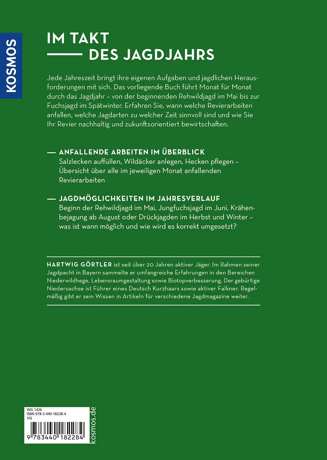 Bild: 9783440182284 | 365 Tage im Jagdrevier | Hartwig Görtler | Buch | 144 S. | Deutsch