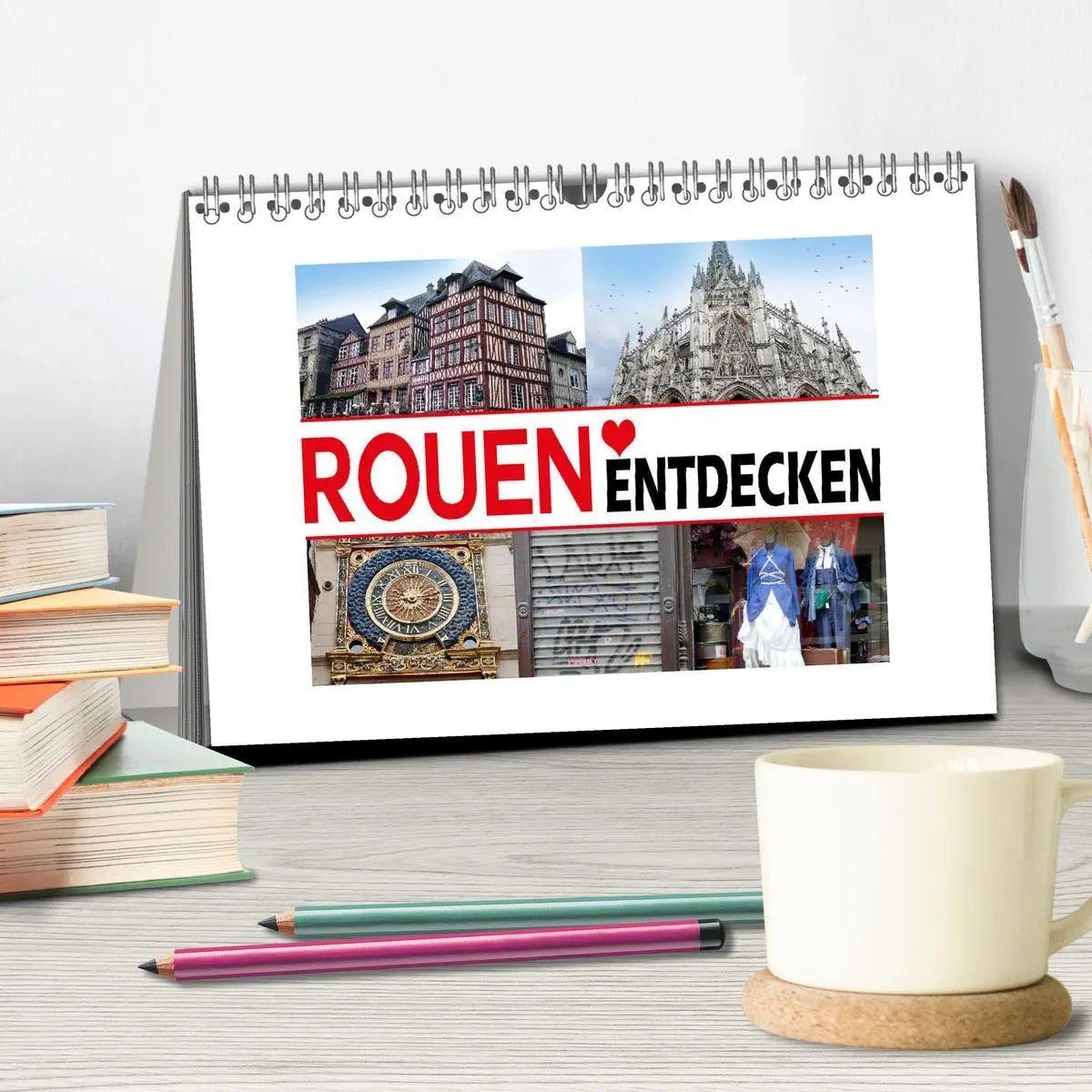 Bild: 9783457322284 | Rouen entdecken (Tischkalender 2026 DIN A5 quer), CALVENDO...