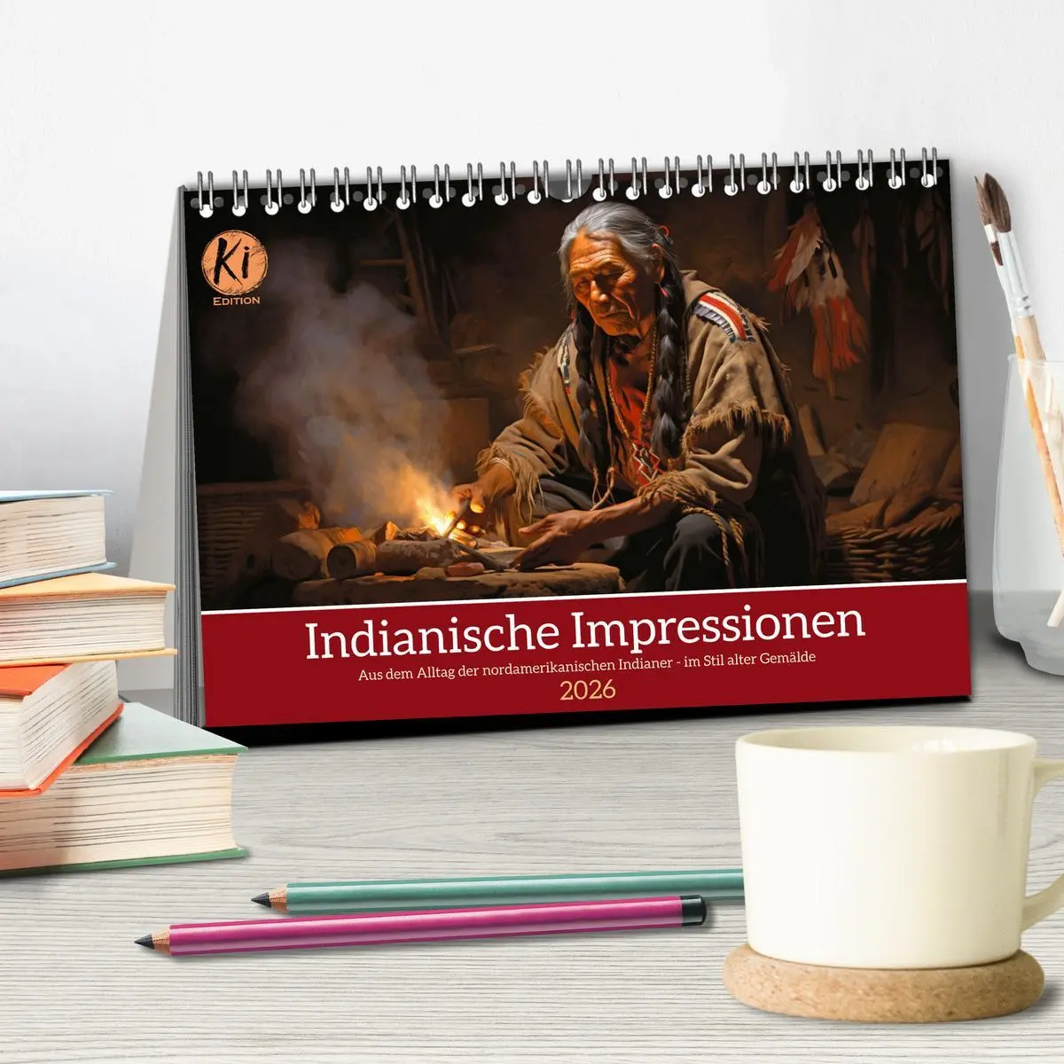Bild: 9783457492284 | Indianische Impressionen (Tischkalender 2026 DIN A5 quer), CALVENDO...