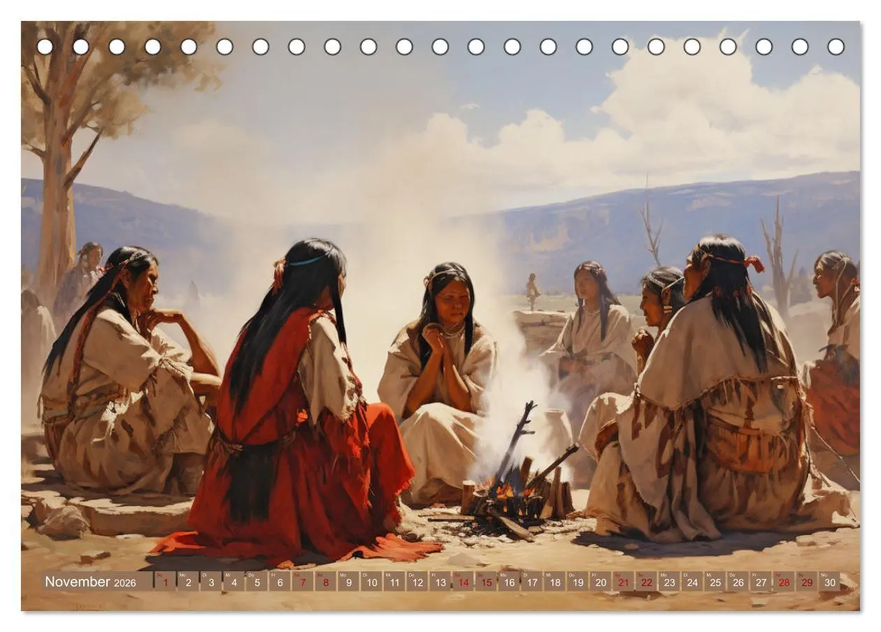 Bild: 9783457492284 | Indianische Impressionen (Tischkalender 2026 DIN A5 quer), CALVENDO...