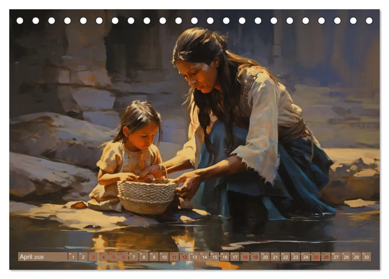Bild: 9783457492284 | Indianische Impressionen (Tischkalender 2026 DIN A5 quer), CALVENDO...