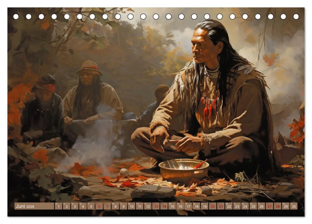 Bild: 9783457492284 | Indianische Impressionen (Tischkalender 2026 DIN A5 quer), CALVENDO...