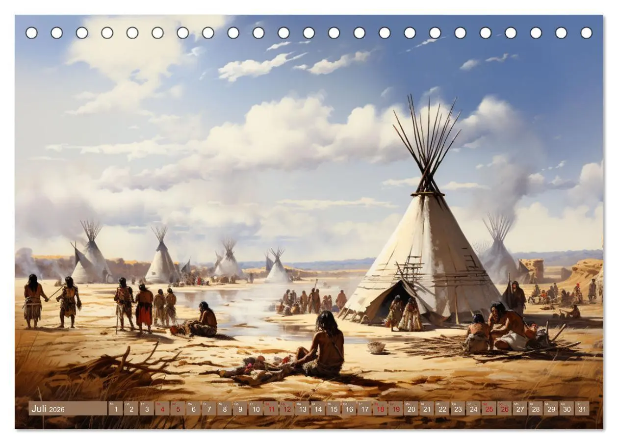 Bild: 9783457492284 | Indianische Impressionen (Tischkalender 2026 DIN A5 quer), CALVENDO...