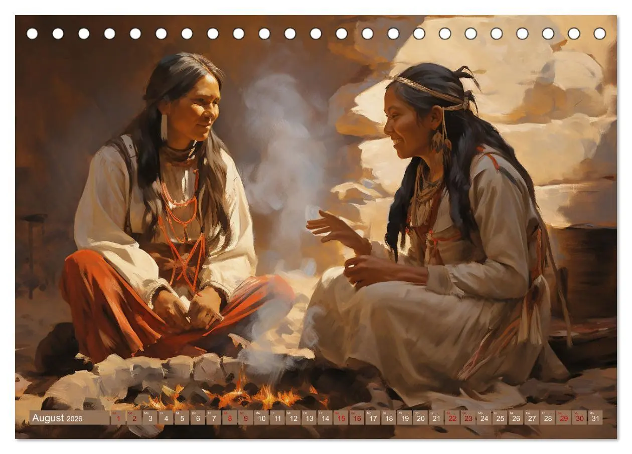 Bild: 9783457492284 | Indianische Impressionen (Tischkalender 2026 DIN A5 quer), CALVENDO...