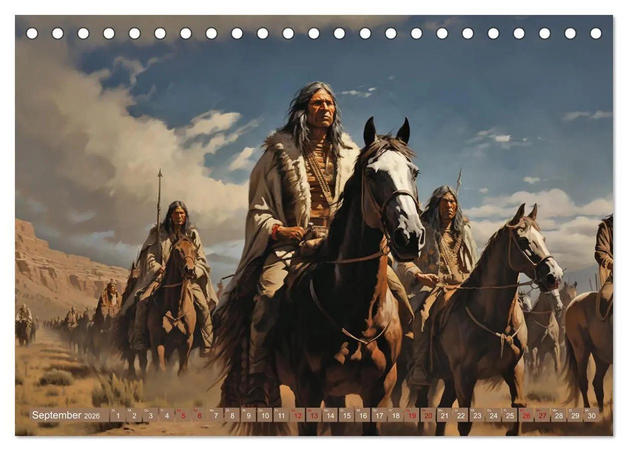 Bild: 9783457492284 | Indianische Impressionen (Tischkalender 2026 DIN A5 quer), CALVENDO...