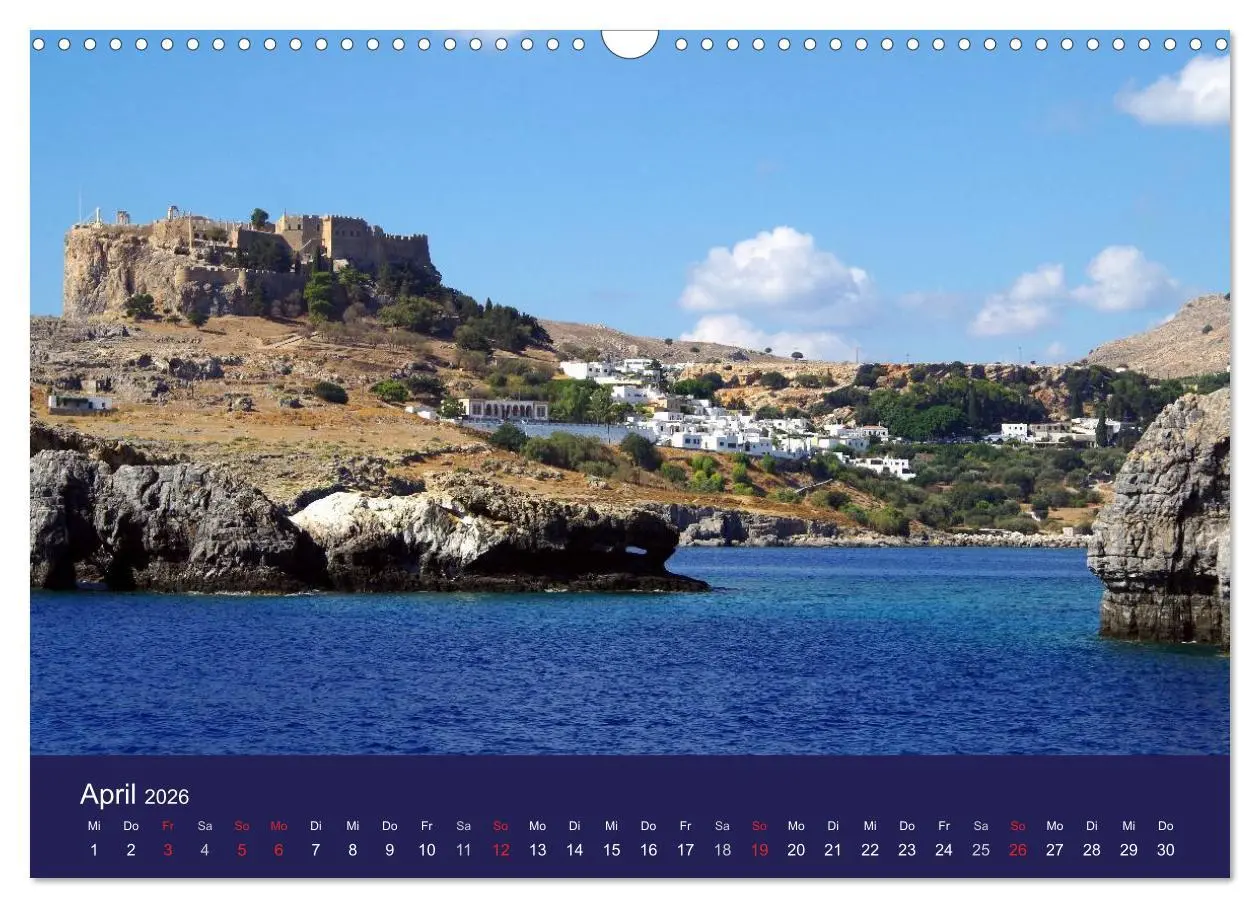 Bild: 9783516102284 | Rhodos mit Lindos und Symi (Wandkalender 2026 DIN A3 quer),...