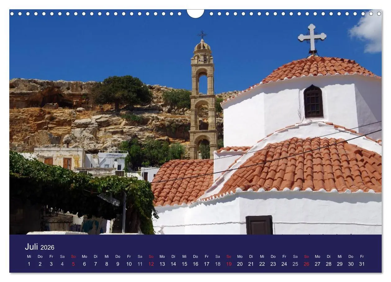 Bild: 9783516102284 | Rhodos mit Lindos und Symi (Wandkalender 2026 DIN A3 quer),...
