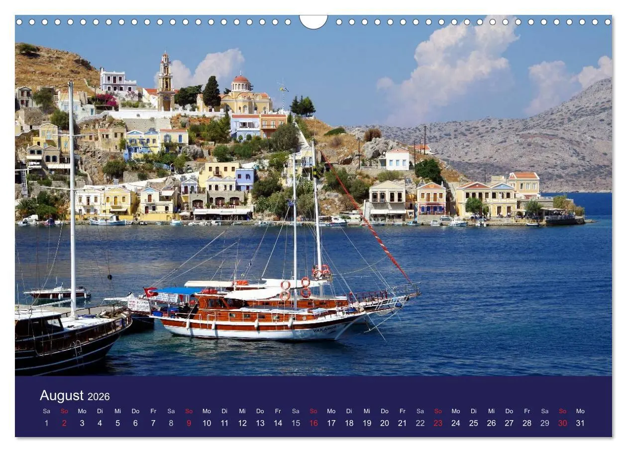 Bild: 9783516102284 | Rhodos mit Lindos und Symi (Wandkalender 2026 DIN A3 quer),...