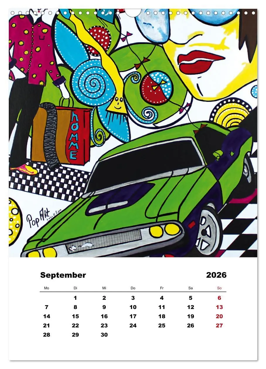 Bild: 9783516342284 | Pop Art - Atelier Zippo (Wandkalender 2026 DIN A3 hoch), CALVENDO...