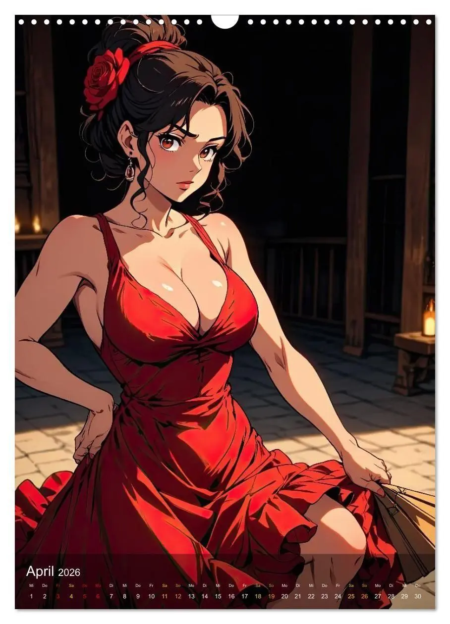 Bild: 9783516652284 | Manga Charme (Wandkalender 2026 DIN A3 hoch), CALVENDO Monatskalender