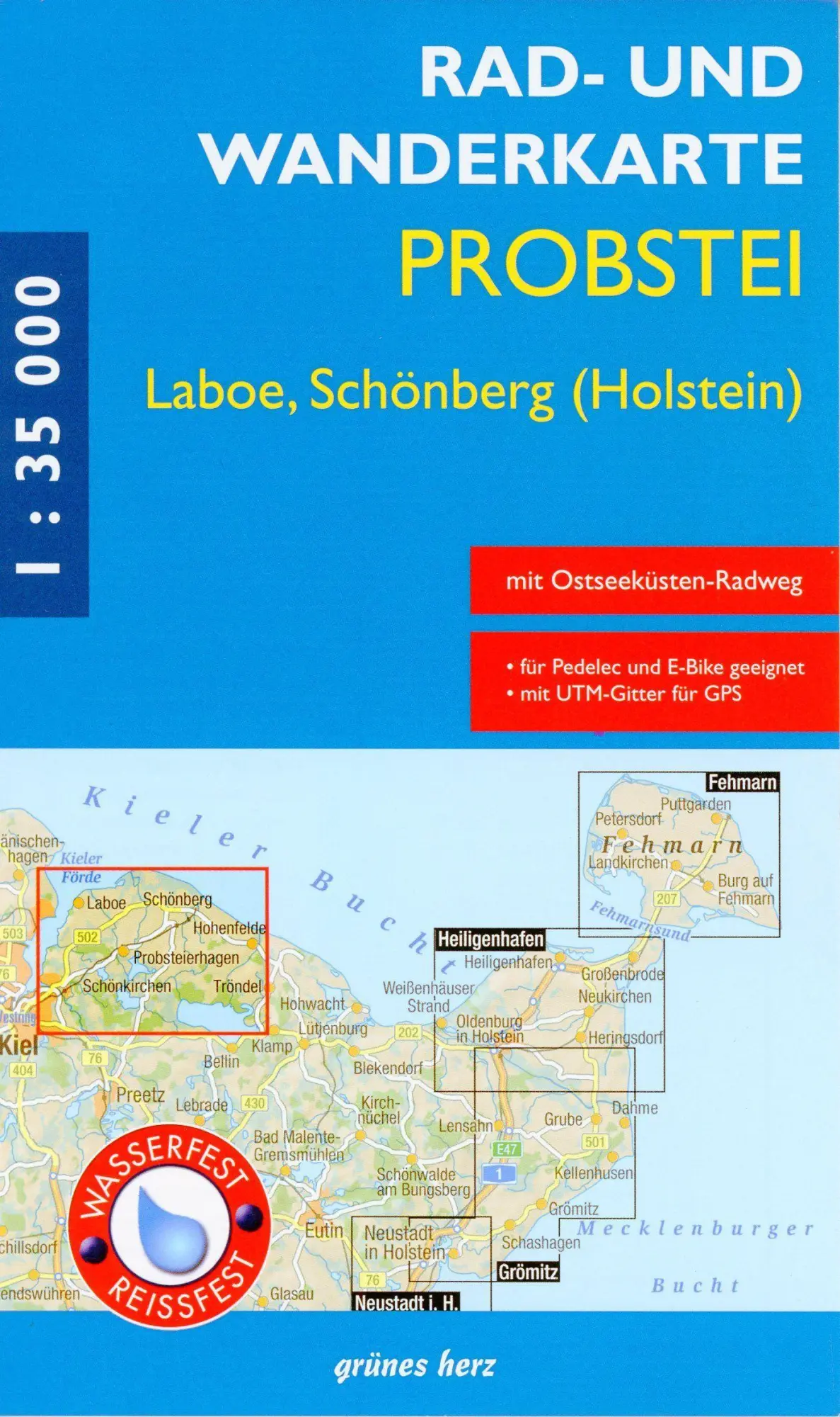 Cover: 9783866362284 | Rad- und Wanderkarte Probstei, Laboe, Schönberg (Holstein) 1:35 000