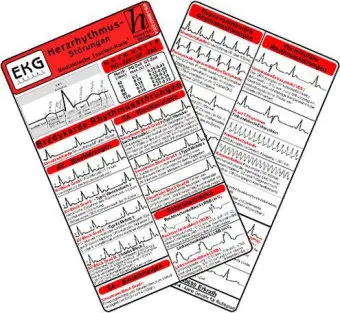Cover: 9783869572284 | Herzrhythmusstörungen - Medizinische Taschen-Karte | Hawelka Verlag