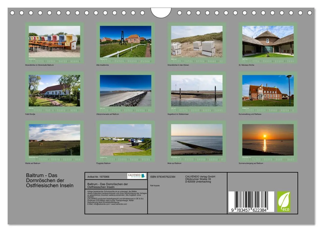 Bild: 9783457622384 | Baltrum - Das Dornröschen der Ostfriesischen Inseln (Wandkalender...