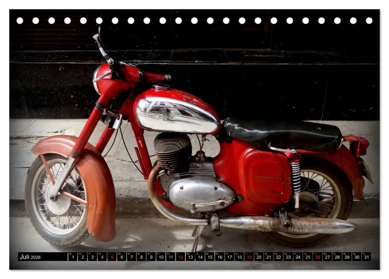 Bild: 9783516022384 | Motorrad-Legenden: JAWA (Tischkalender 2026 DIN A5 quer), CALVENDO...